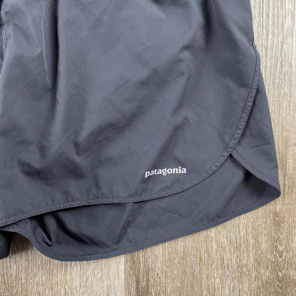 Patagonia Nine Trails Running Shorts Women’s XL Black Rear Pocket 24655 Trail - Picture 2 of 16